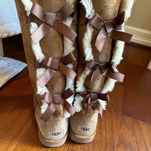 Bailey Bow II Suede Tall Water-Resistant Cold Weather Boots